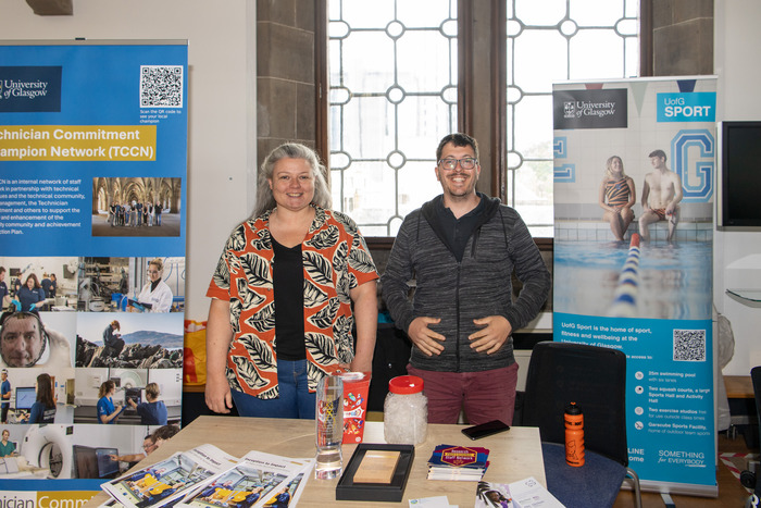 staff at stall