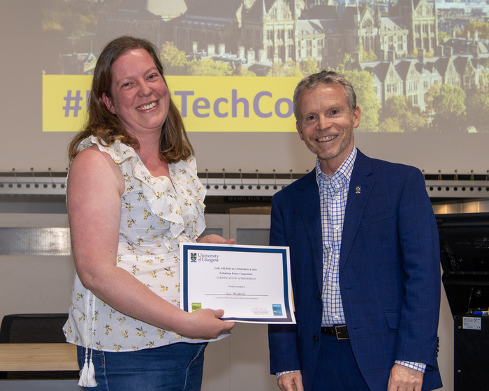 staff receiving award 1st prize