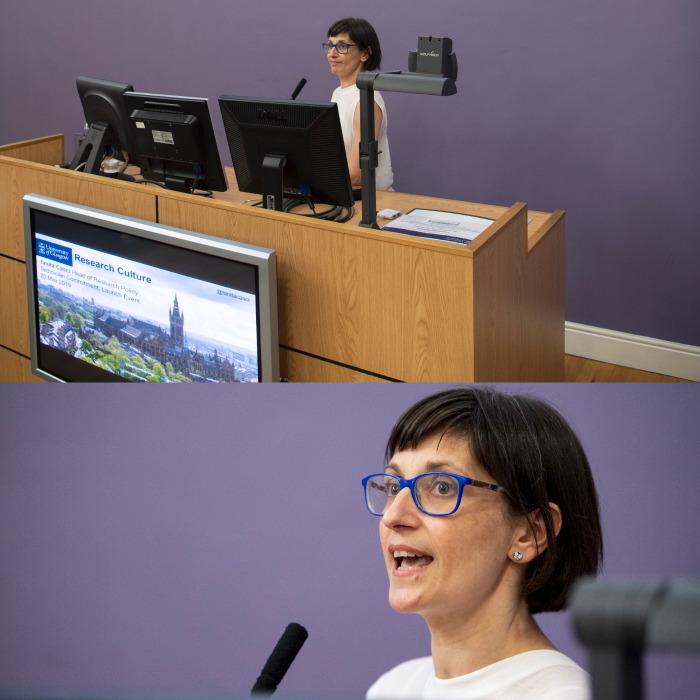 research directorate staff presenting