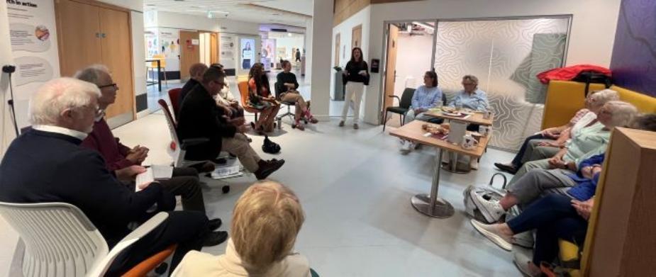 ALISS in Wowland group members sitting in a circle in Byres Community Hub
