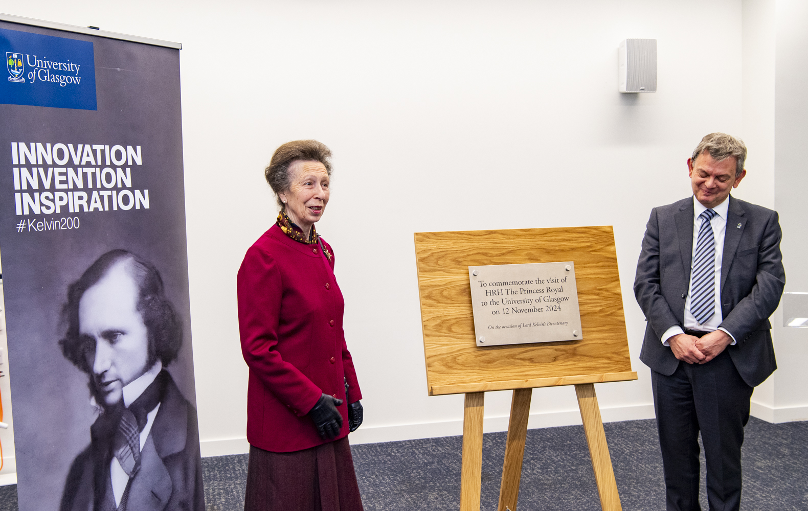 Princess Anne visits ARC Lord Kelvin bicentenary