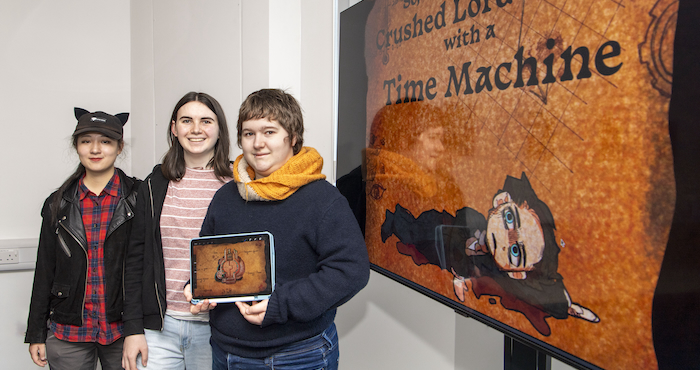 The winning team at the Kelvin Games Jam competition