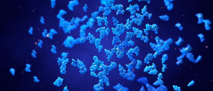 3D illustration of cell proteins