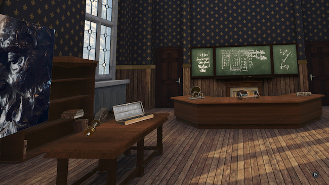 A screenshot of the virtual Lord Kelvin Exhibition from the Museums in the Metaverse team
