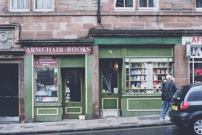Photo of Armchair Books bookshop in Edinburgh