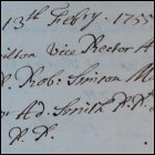 Adam Smith was a member of the committee to examine the request from the Primate of Ireland to allow Professor John Anderson to extend his absence in France with Mr Campbell, as recorded in the Senate minutes, 13th February 1755.  (GUAS Ref: 26640, p134.  Copyright reserved.)