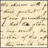 Fifth page of a letter of response by Adam Smith and committee to the protest of Leechman, Simson, Clow and Anderson regarding Professor William Rouet's (also spelt Rouat or Ruat) post being declared vacant, February 1760. (GUAS Ref: GUA 27027, p5. Copyright reserved.) 