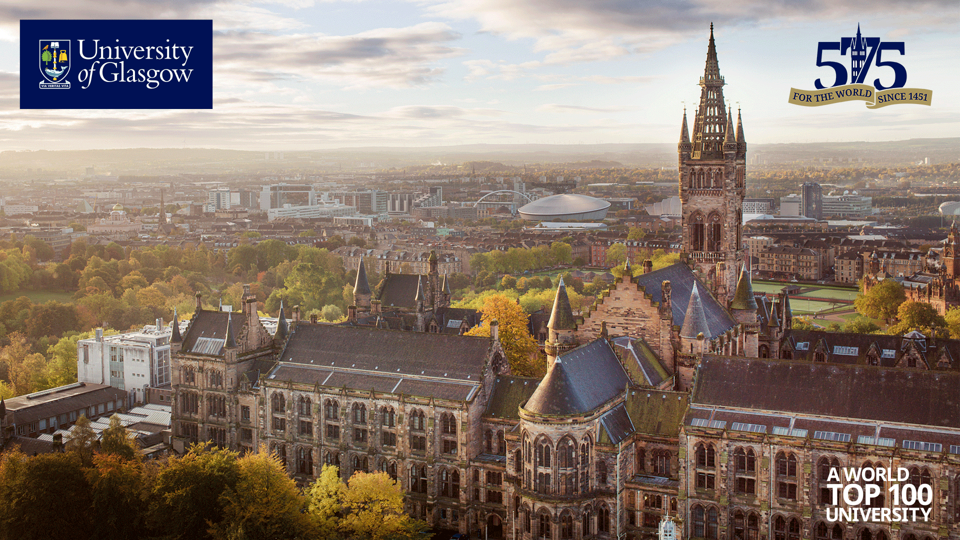 Gilbert Scott Building and city of Glasgow