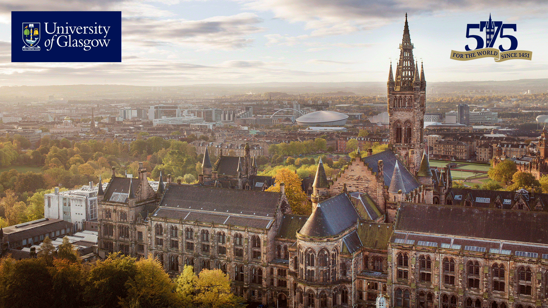 Gilbert Scott Building and city of Glasgow