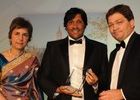 Dr Imtiaz Shah (centre) with BMJ judges 