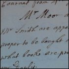 Formation of a committee to decide which books to buy on Barrowfield's Fund, as recorded in the Senate minutes, 3rd January 1760.  (GUAS Ref: GUA 26641, p3.  Copyright reserved.)