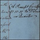 Adam Smith is to be given a precept for the balance of his accounts, as recorded in the Senate minutes, 10th January 1764. (GUAS Ref: GUA 26643, p11. Copyright reserved.) 
