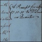 Adam Smith is to be given a precept for the balance of his accounts, as recorded in the Senate minutes, 10th January 1764. (GUAS Ref: GUA 26643, p11. Copyright reserved.) 