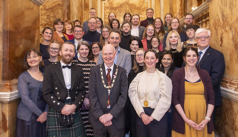 Participants at an event in City Chambers
