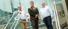 Neuranics. L-R Kia Nazarpour Hadi Heidari and Noel-McKenna of Neuranics. CREDIT Stewart Attwood.