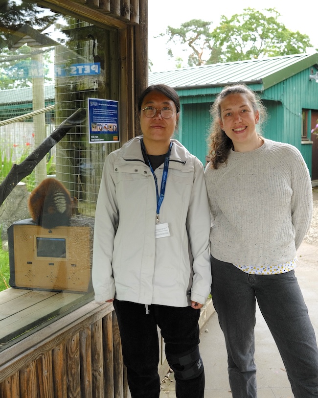 Jiaqi Wang (left) and Dr Ilyena Hirskyj-Douglas