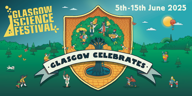 Artwork for the 2025 Glasgow Science Festival