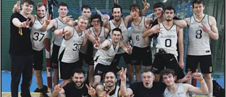 Basket ball team posing for picture