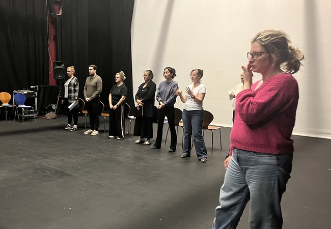Rehearsals for a play by UofG PhD Lori Delaney called A Waiting Game is premiered on 1 May 2025