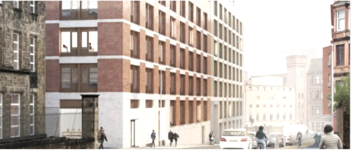 A rendering of one of the new buildings on Church Street