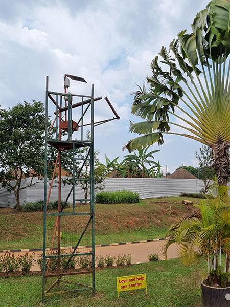 Air pollution monitor in Kampala