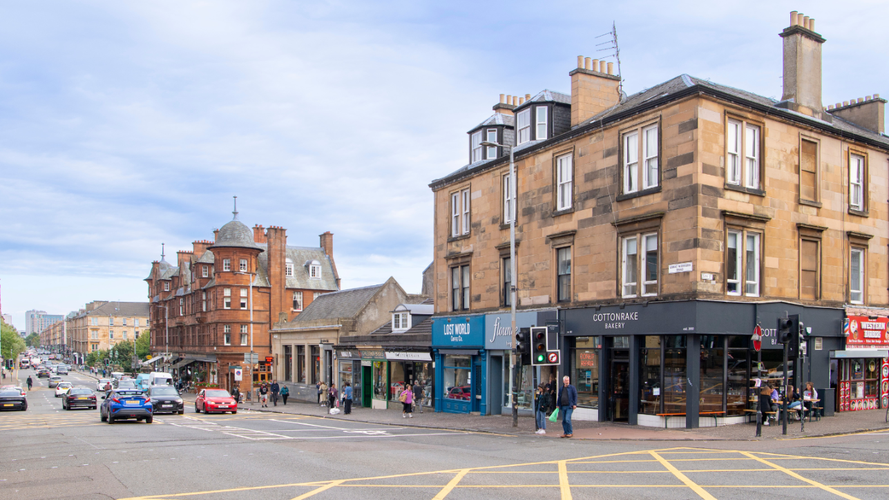 Next to the University’s Gilmorehill campus, Great Western Road has been ranked the 