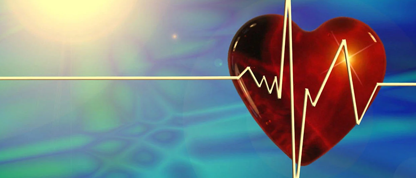 Graphic of a heart and an elctrical pulse of a heartbeat