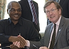 Sir Muir and Professor Kikula sign the university's third MoU with an African higher education institution.