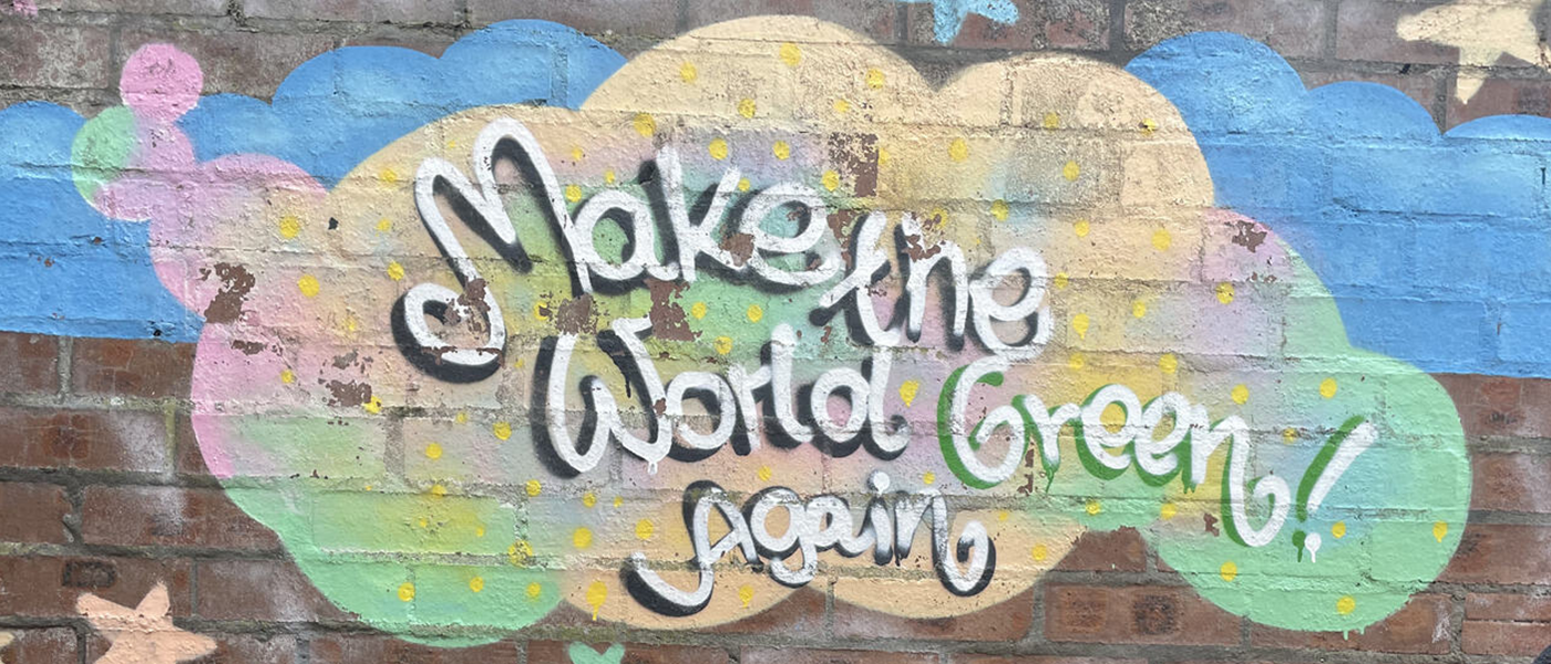 Graffitti that reads