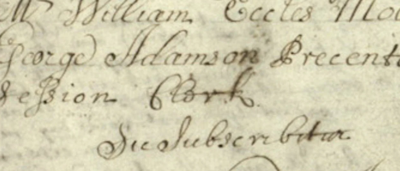 Old hand written words on old paper