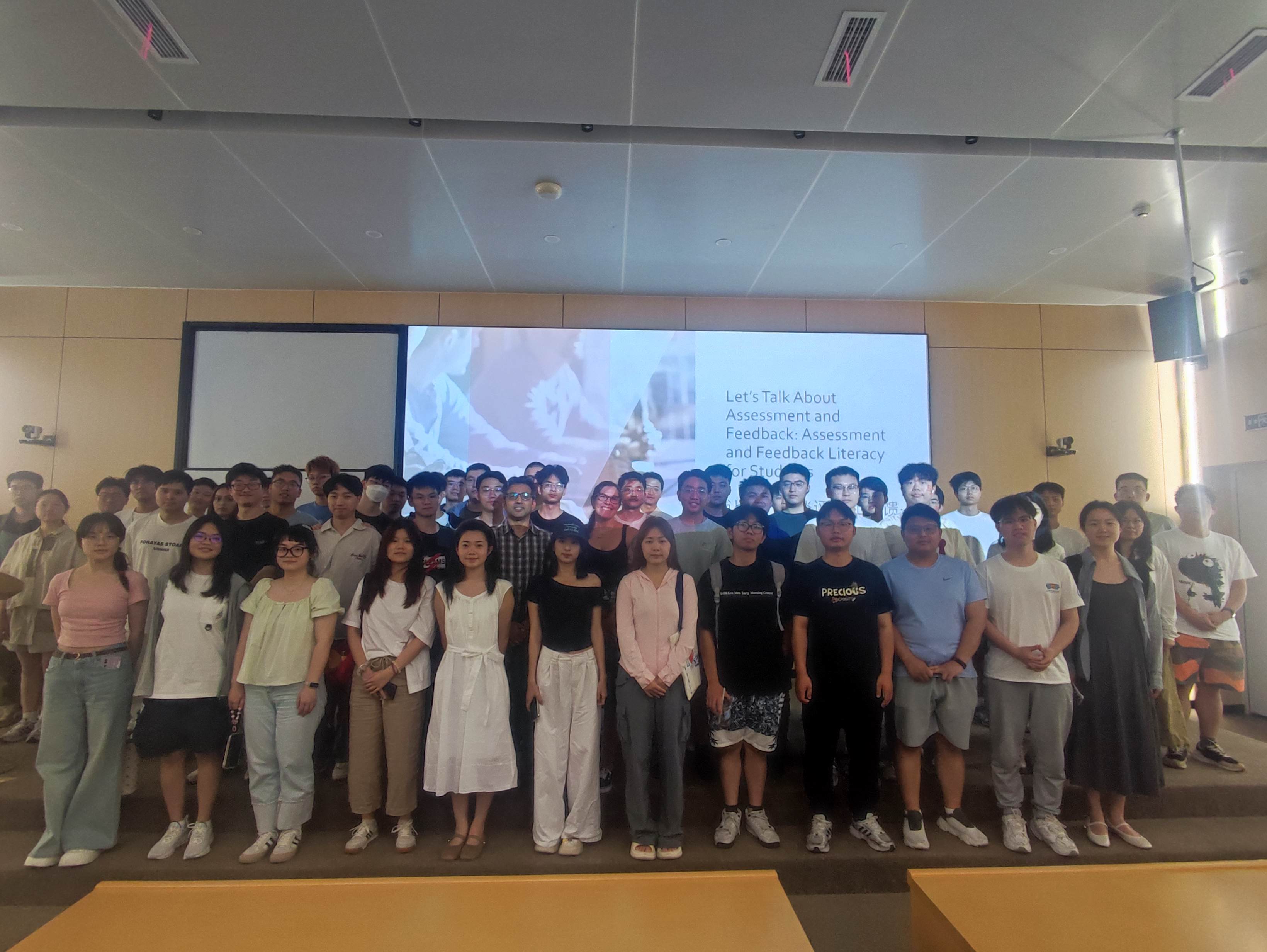 Delegates at the GTA workshop led by Kimberly Davis pose or a group photo with her and Dr Wasim Ahmad.