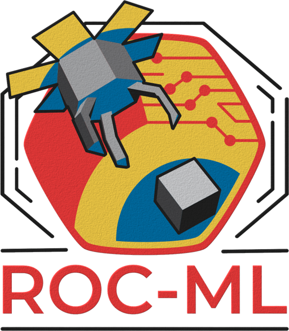 A mission patch for the Robust real-time constrained optimal control using machine learning’ project led by Craft Prospect and supported by the University of Glasgow