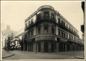 Photograph of the Gourock Ropeworks' office in Buenos Aires, Argentina.  It opened in 1888 and traded chiefly in manila rope, cotton, and flax sail cloth.  (GUAS Ref: UGD 42/9/4/2.  Copyright reserved.)