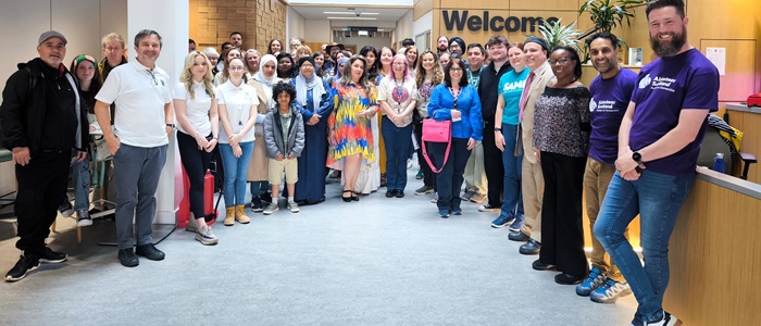 Group of people volunteering in the Clarice Pears building at the Community Day on 7th June 2025