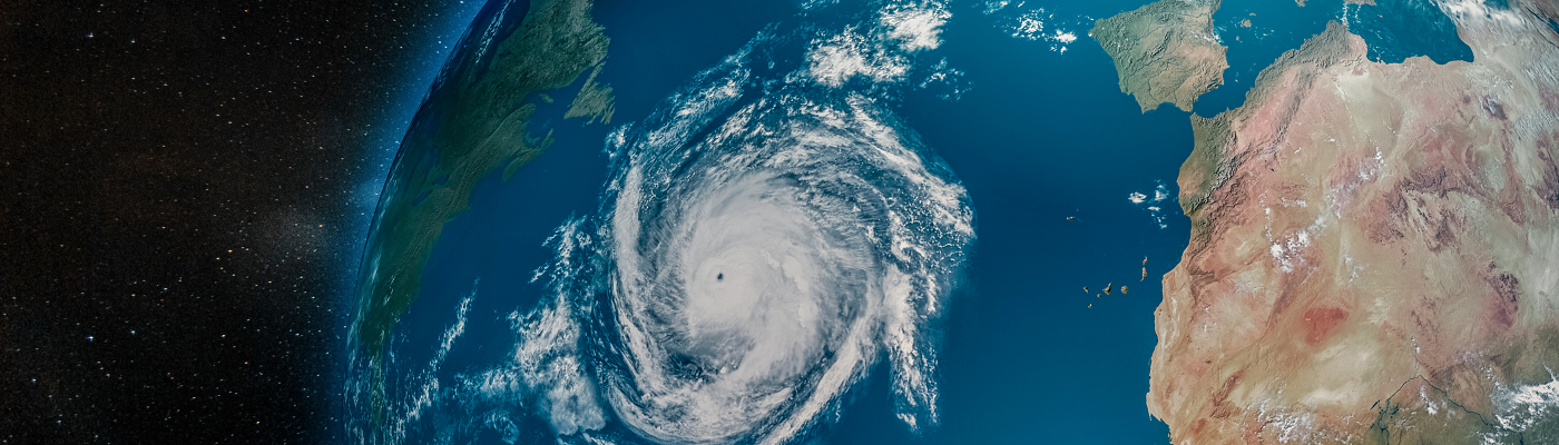 Hurricane as seen from space