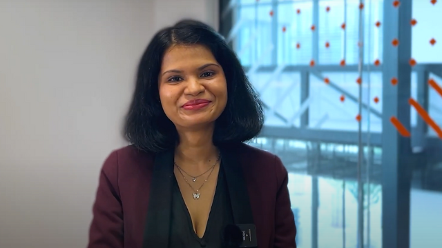 Video of Easha, alumna of the Adam Smith Business School