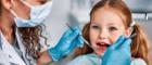 A young girl at the dentist