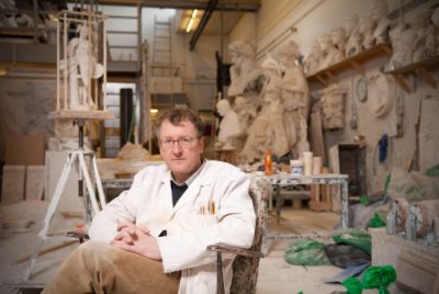 Alexander Stoddart in his studio. © University of Glasgow Photographic Unit.