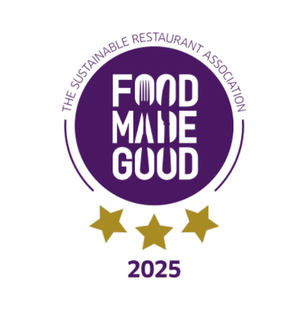 Sustainable restaurant association 3 star award logo