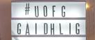 UofG Gaidhlig sign