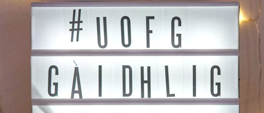 UofG Gaidhlig sign