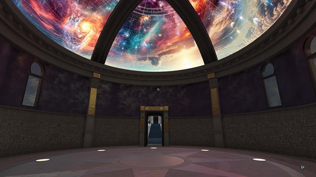 Render of the Museums in the Metaverse Explorers Express Train 3D environment. Credit FLOAT