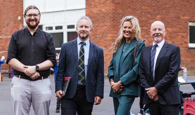 (l-r) Dr Jack Parkinson, Professor Quintin Cutts, Dr Patricia Turner, Dr Ewan Kirk
