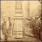 This photograph shows the detail of a column at the Gare du Nord, Paris, France.  The column was manufactured by P & W MacLellan of the Clutha Iron Works, Glasgow, n.d.  (GUAS Ref: UGD 153/19/1/2. Copyright reserved.) 