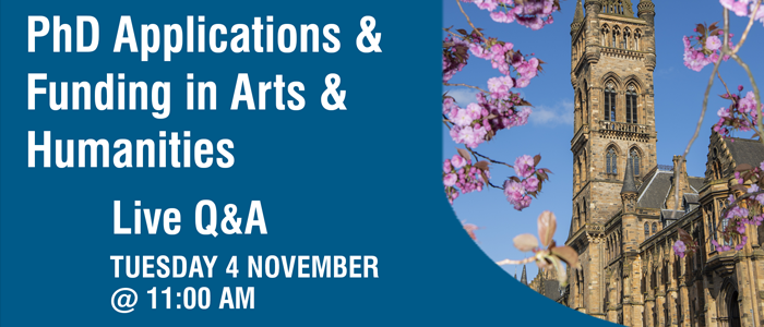 Question and Answer session on PhD Applications and Funding in Arts and  Humanities