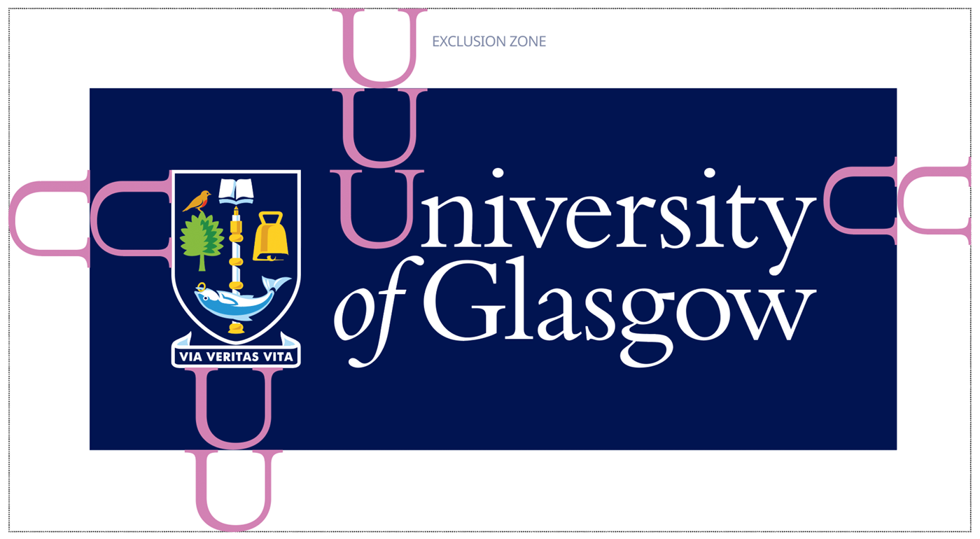 logo exclusion zone example one