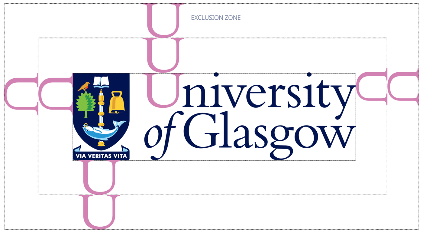 logo exclusion zone example two