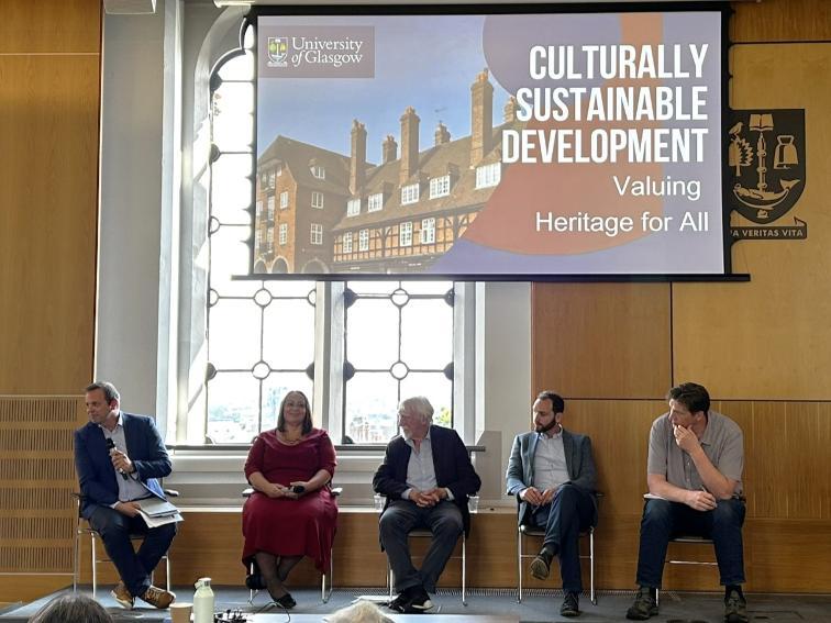 L-R: Prof Fazio; Prof Riganti: Prof Throsby: Dr Lawton: Prof Campbell