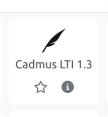 Moodle interface highlighting where the Cadmus plug-in can be found