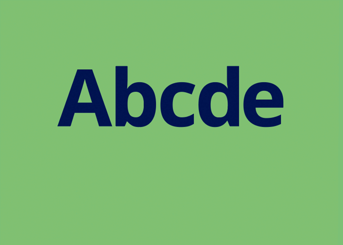 text university blue on light green
